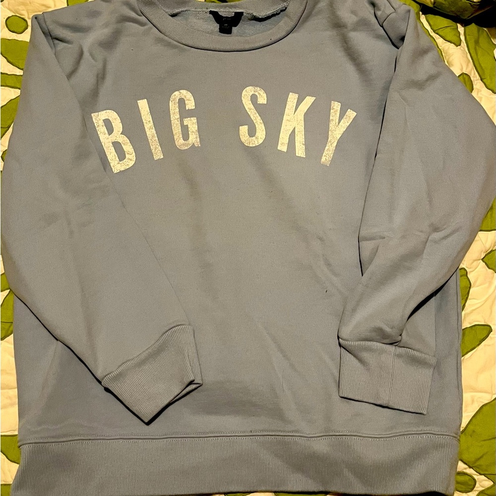 J.Crew light blue sweatshirt, barely worn
